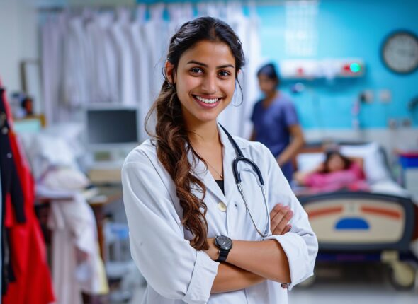 portrait-female-pediatrician-work